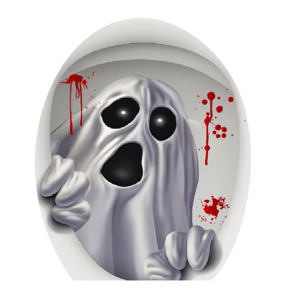 Toilet Seat Sticker Horrible Toilet Decals Self Removable Stickers