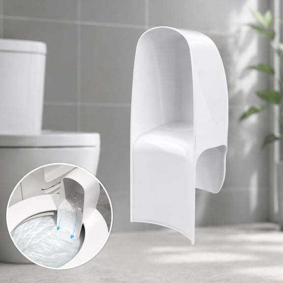 Toilet Splash Guard for Directs Urine Home Care Disability Elevated and Boys Potty Training, Diversion Pee Guard Prevents Kids & Adult from Peeing Splash (White)