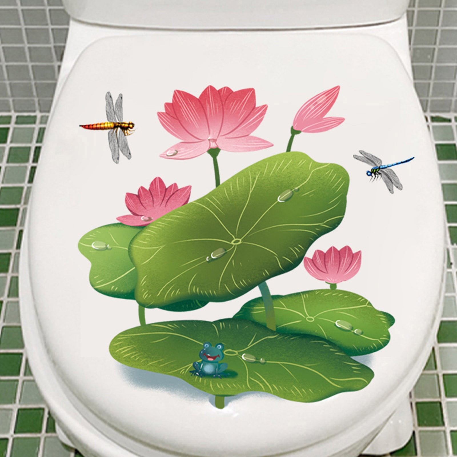 Toilet Stickers Bathroom Toilet Sign Stickers Self Removable Cardboard