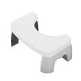 thumbnail image 1 of Toilet Stool, Bathroom Step Stool, Squatting Poop Stool with Foldable Legs and Non-Slip Surface, Durable Plastic Portable Toilet Assistance Step Stool for Home Use, 1 of 7