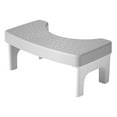 thumbnail image 1 of Toilet Stool, Bathroom Step Stool, Squatting Poop Stool with Foldable Legs and Non-Slip Surface, Durable Plastic Portable Toilet Assistance Step Stool for Home Use, 1 of 7