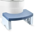 thumbnail image 1 of Toilet Stool, Poop Stool for Adults, 7 Inch Portable Toilet Potty Stool, Collapsible Step Stool for Bathroom Potty Support（Blue）, 1 of 7