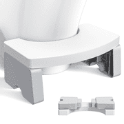 CshidWorld Toilet Stool, Poop Stool for Adults, 7 Inch Portable Toilet Potty Stool, Collapsible Step Stool for Bathroom Potty Support（White）