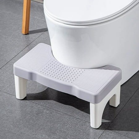 Toilet Stool Squat Adult, BUSATIA Poop Stool Adult, Non-Slip Potty Stool, Squatting Toilet Stool for Pooping, Pooping Stool for Bathroom, Toilet Step Stool Foot Rest Stool, Gary