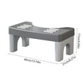 thumbnail image 1 of Toilet Stool Squat Foot Rest - Foldable & Stackable Plastic Bathroom Stool, Non-Slip, Durable and Fits All Toilets, Portable Footrest for Improved Posture and Comfort, 1 of 6