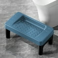 thumbnail image 1 of Toilet Stool Squatting Poop Stool Bathroom Potty Step Stool Toilet Assistance Steps Step Stool Fits All Toilets Detachable Stackable New Christmas Decorations Indoor Style-H144, Blue, One Size, 1 of 6