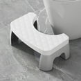 thumbnail image 1 of Toilet Stool Squatting Poop Stool, Bathroom Potty Step Stool Toilet Assistance Steps Step Stool Fits All Toilets Detachable Stackable, Non-Slip, Portable Toilet Step Stool, 1 of 7