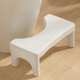 thumbnail image 1 of Toilet Stool Squatting Potty Stool, Adjustable Bathroom Footrest, Non-Slip Plastic Toilet Booster for Constipation Relief, Fits All Standard Toilets, 6.7 Inch Height, Modern Design, 1 of 3