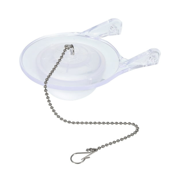 Toilet Stopper Flapper, 1pcs Fit 3" Flush Valve Toilet Leaking Flapper (Transparent, 4.92"x3.62