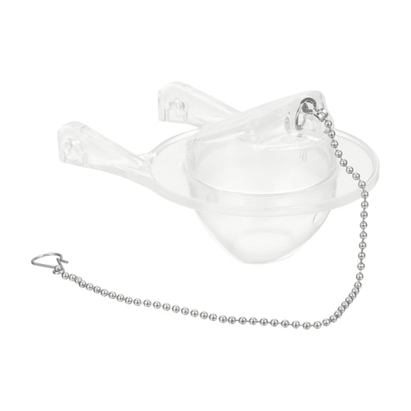 Toilet Stopper Flapper, Toilet Flapper Replacement PVC Seal Flappers with Stainless Steel Chain, Universal Fit for Most 3 Inch Toilet Tank Flush Valves, Clear (Model B4804)