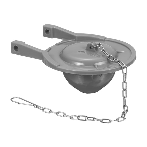 Toilet Stopper Flapper, Toilet Flapper Replacement PVC Seal Flappers with Stainless Steel Chain, Universal Fit for Most 3 Inch Toilet Tank Flush Valves, Gray