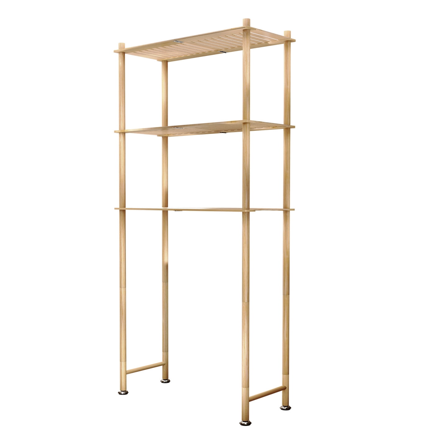 Natural Bamboo 3-Tier Over-the-Toilet Storage Shelf