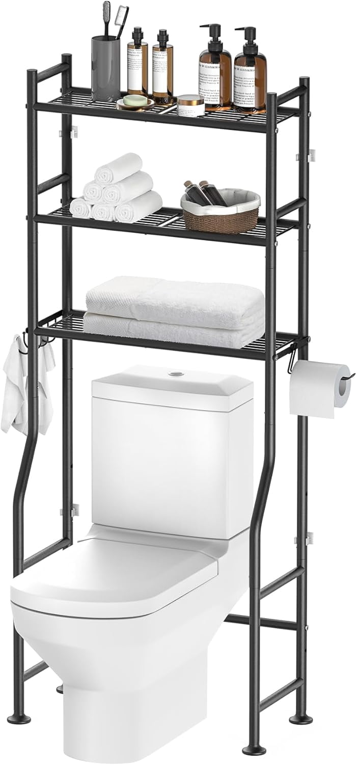 Over The Toilet Storage,3-Tier Over Toilet Bathroom Organizers and ...