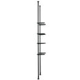 thumbnail image 1 of Over The Toilet Storage 4 Tier Adjustable Bathroom Organizer Low Carbon Steel 53 to 132 Inch Tall Shelf Rack Easy Assembly Laundry Space Saver for Small Rooms Fits Most Toilets, 1 of 6