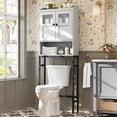 thumbnail image 1 of Over The Toilet Storage, Bathroom Over The Toilet Organizer, Above Toilet Storage with Double Doors and Soft Hinges Over Toilet Storage Shelf Over The Toilet Storage Cabinet (Forest Green), 1 of 9