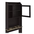 thumbnail image 1 of Over Toilet Storage Cabinet - Espresso Wood Bathroom Organizer - Space Saver with Adjustable Shelves - 4 Cubbies & 1 Shelf - Fits Standard Toilets - Home Decor, 1 of 8