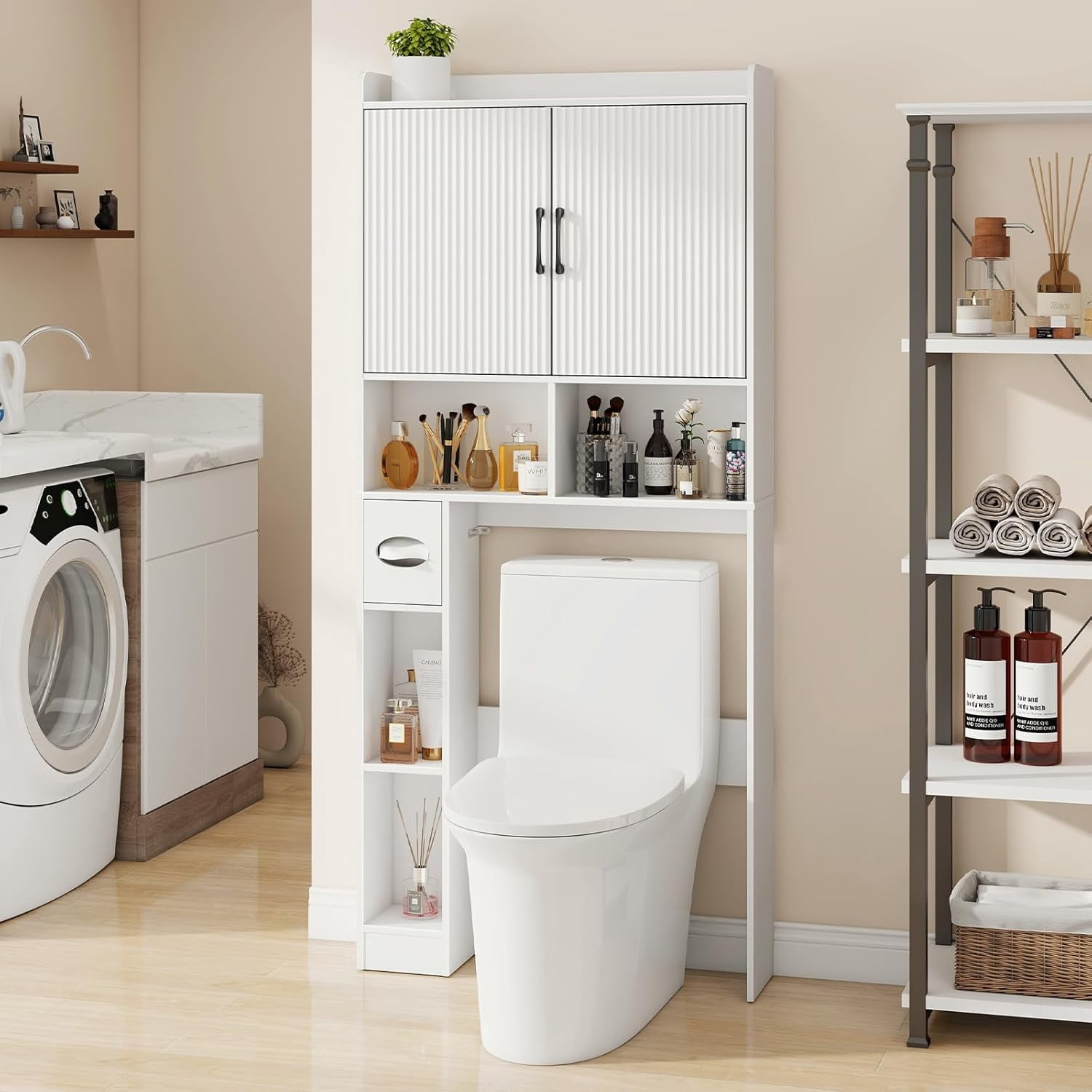 Over The Toilet Storage Cabinet, Farmhouse Storage Cabinet Over Toilet ...