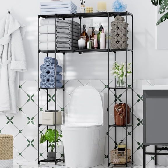Over The Toilet Storage Cabinet, Premium Bathroom Organizer and Storage Shelves for Small Spaces, Space-Saving Bathroom Shelving Units$$Home Decor, Kitchen, & Other