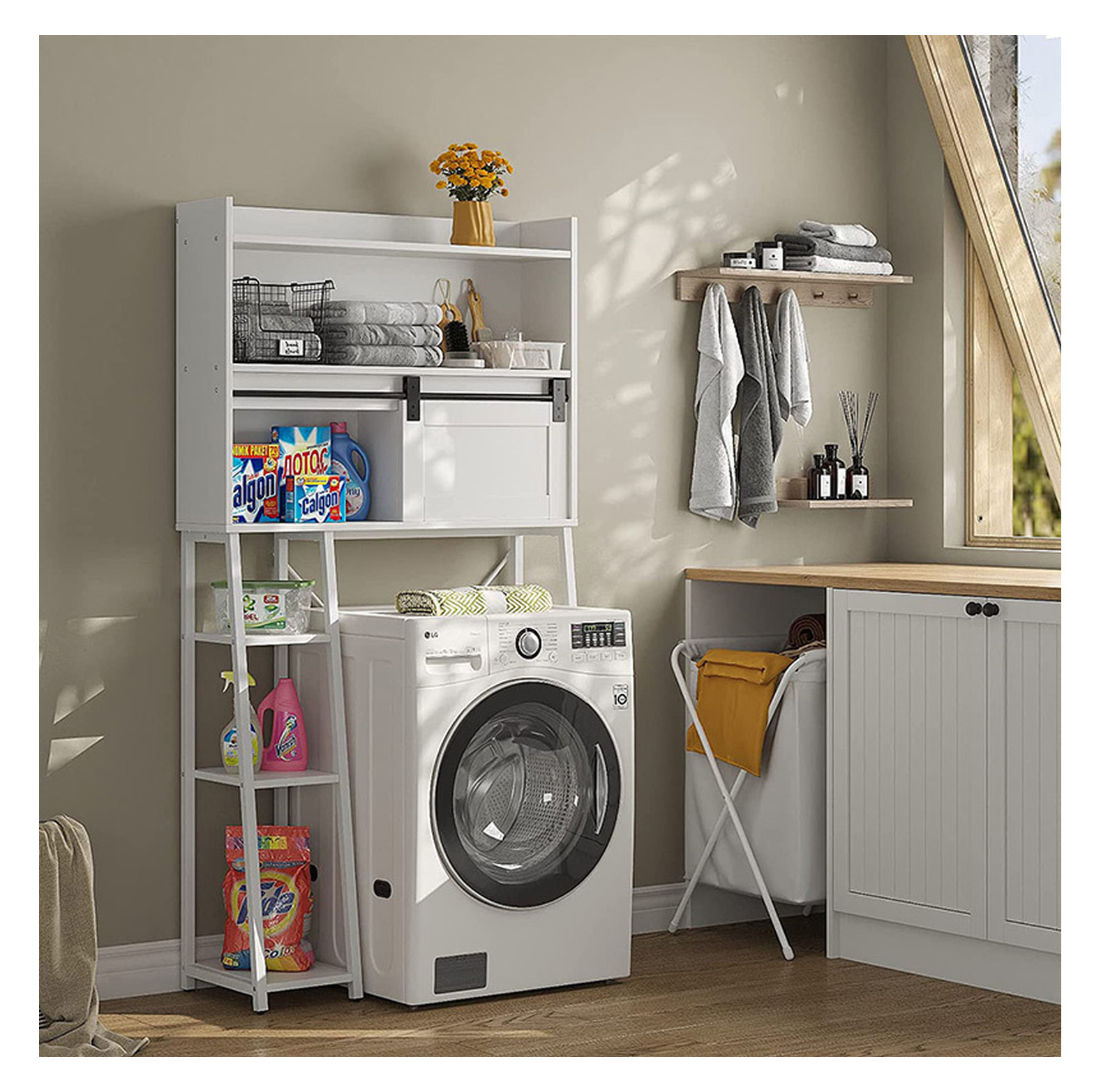 Over Toilet Storage Cabinet with Stand, Bathroom Organizer - Space ...