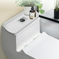 thumbnail image 1 of Toilet Storage Tray, Multifunctional Bathroom Shelf, Drainage Tray Shelf, Waterproof + Easy Clean, Stylish Design, for Bathing Accessories, Space-saving, Organizer, Accessory Holder Aestivo, 1 of 9
