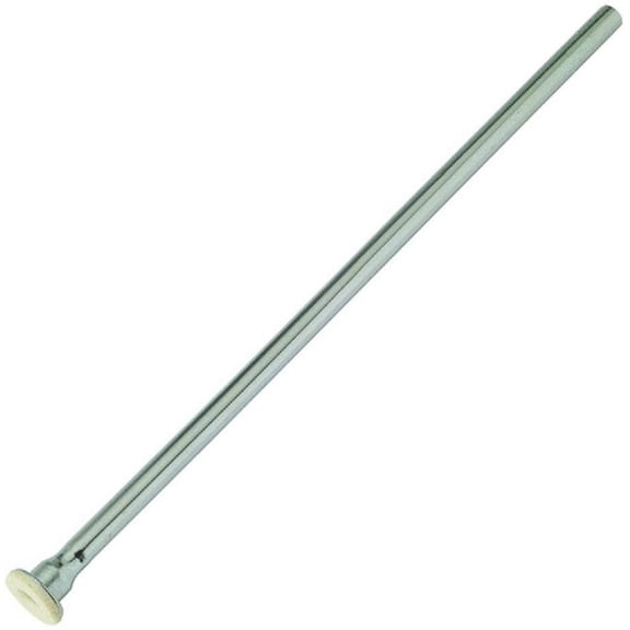 BrassCraft Toilet Supply Tube - Silver, Rubber Washer Included - 3/8 In. X 20 In.