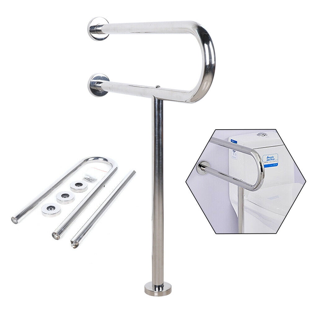 Toilet Support Rail, AntiSlip Handicap Grab Bar for Bathroom Showers