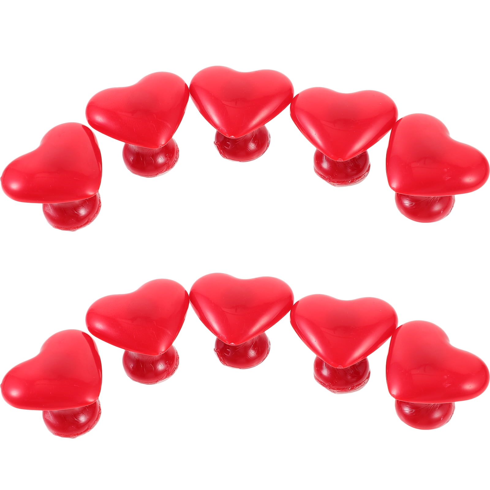Toilet Switch Button Lid Lifter Heart Drawer Knobs 10 Pcs Sit down Abs