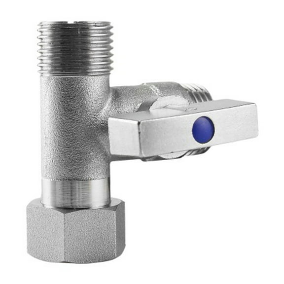 Toilet T Adapter Valves Toilet Tanks Connector Angles Stop Valves 1/2inch Thread for Bathroom Fixtures & Kitchen Use
