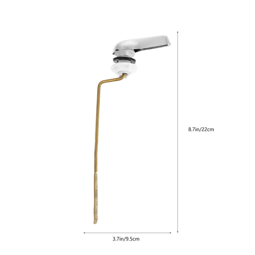Toilet Tank Flush Lever Replacement Handle Assembly Chrome Finish for ...