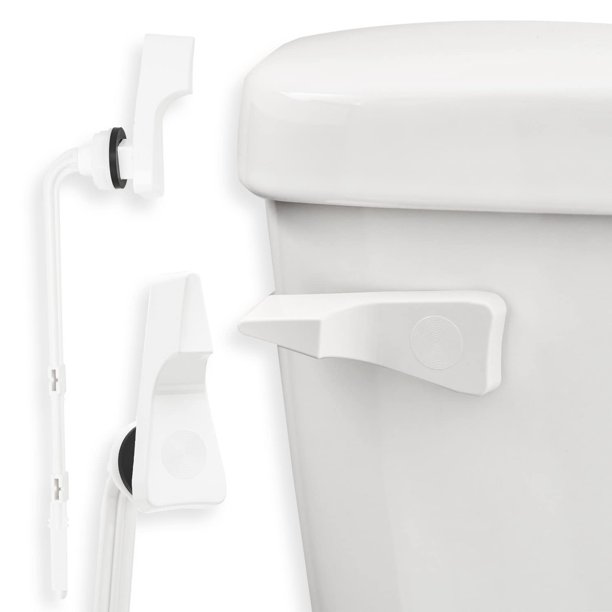 Toilet Tank Flush Lever Replacement for American Standard, Straight Arm, White