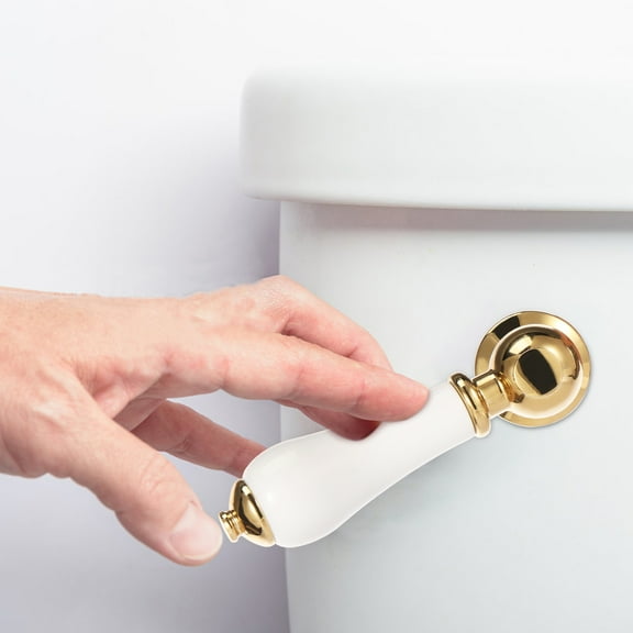 Toilet Tank Flush Lever Zinc Alloy Heavy Duty Towel Flush Handle Replacement Bathroom Accessories for Bathroom