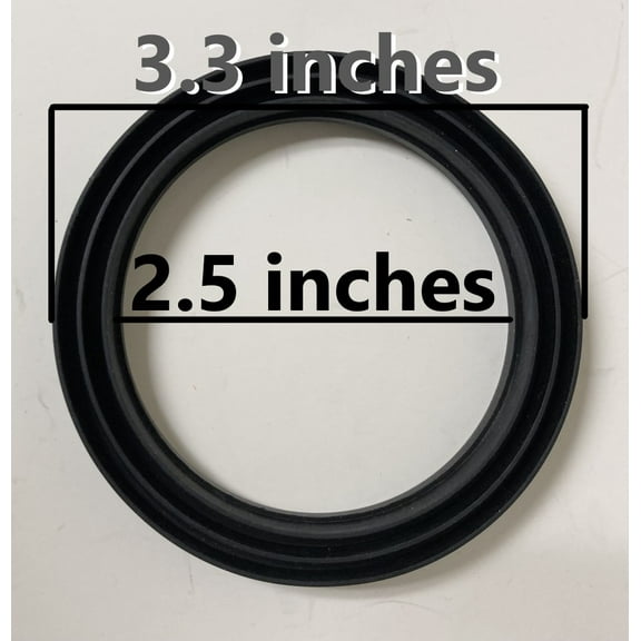 Toilet Tank Flush Valve Gasket for One piece Toilets for 2.5 inch Toilet Flush Holes.