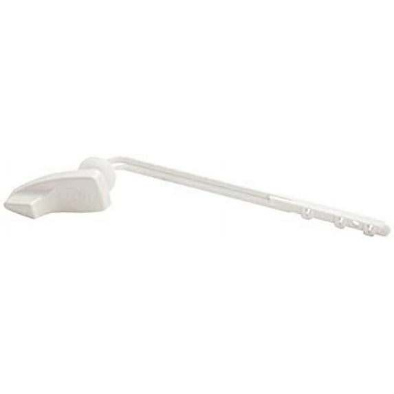 Toilet Tank Lever Plastic Arm Plastic Handle For Gravity Flush White - Left Hand Mount