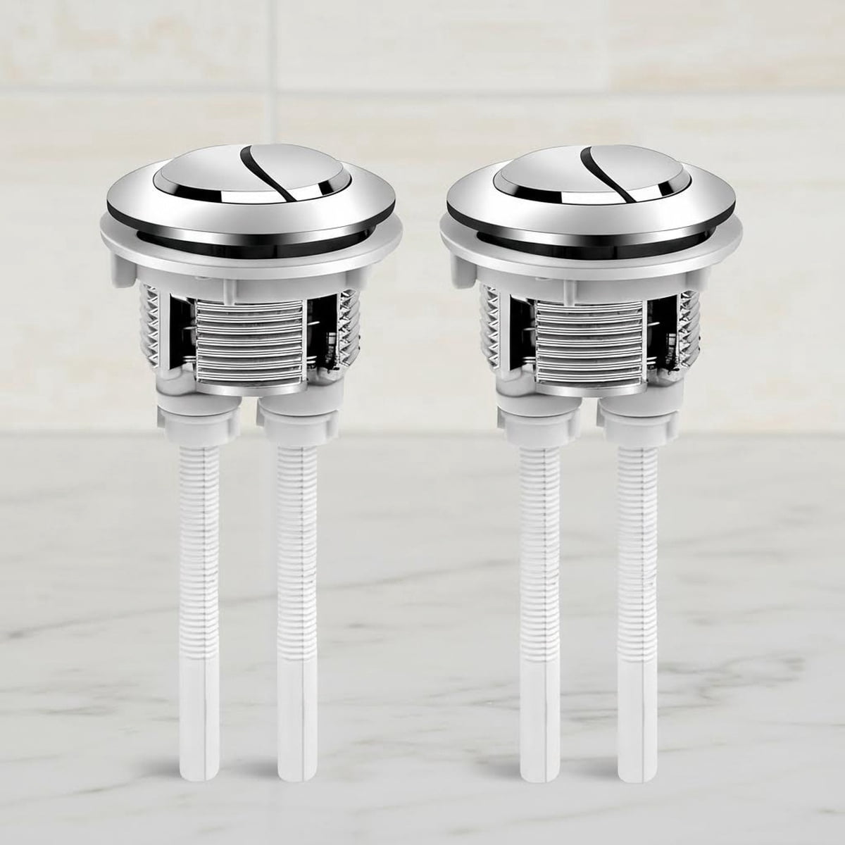 Toilet Tank Push Button Dual Push Flushing Button Replacement with ...
