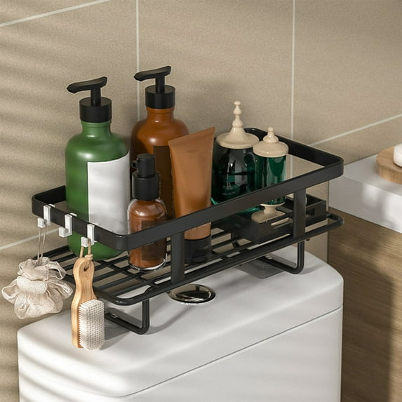 Toilet Tank Shelf, Over the Toilet Storage, No Drill Installation, Multifunctional Organizer, Space Saving Solution, for Home Bathroom