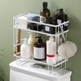 thumbnail image 1 of Toilet Tank Storage Rack, No Drill Bathroom Organizer Shelf, Iron Toilet Top Rack for Shower Gel Shampoo Toiletries, Space Saving Bathroom Storage Solution for Home, 1 of 6