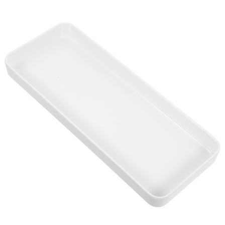 TABLZONE Bathroom Dish Tray White Cosmetic Holder for Bathroom Use 1Pack