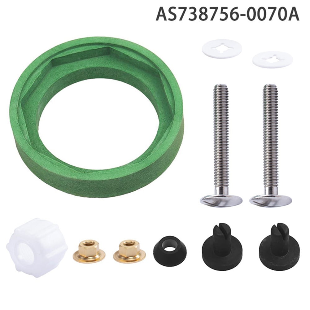 Toilet Tank to Bowl Coupling Kit Gasket Bolt for 3inch Flush Valve