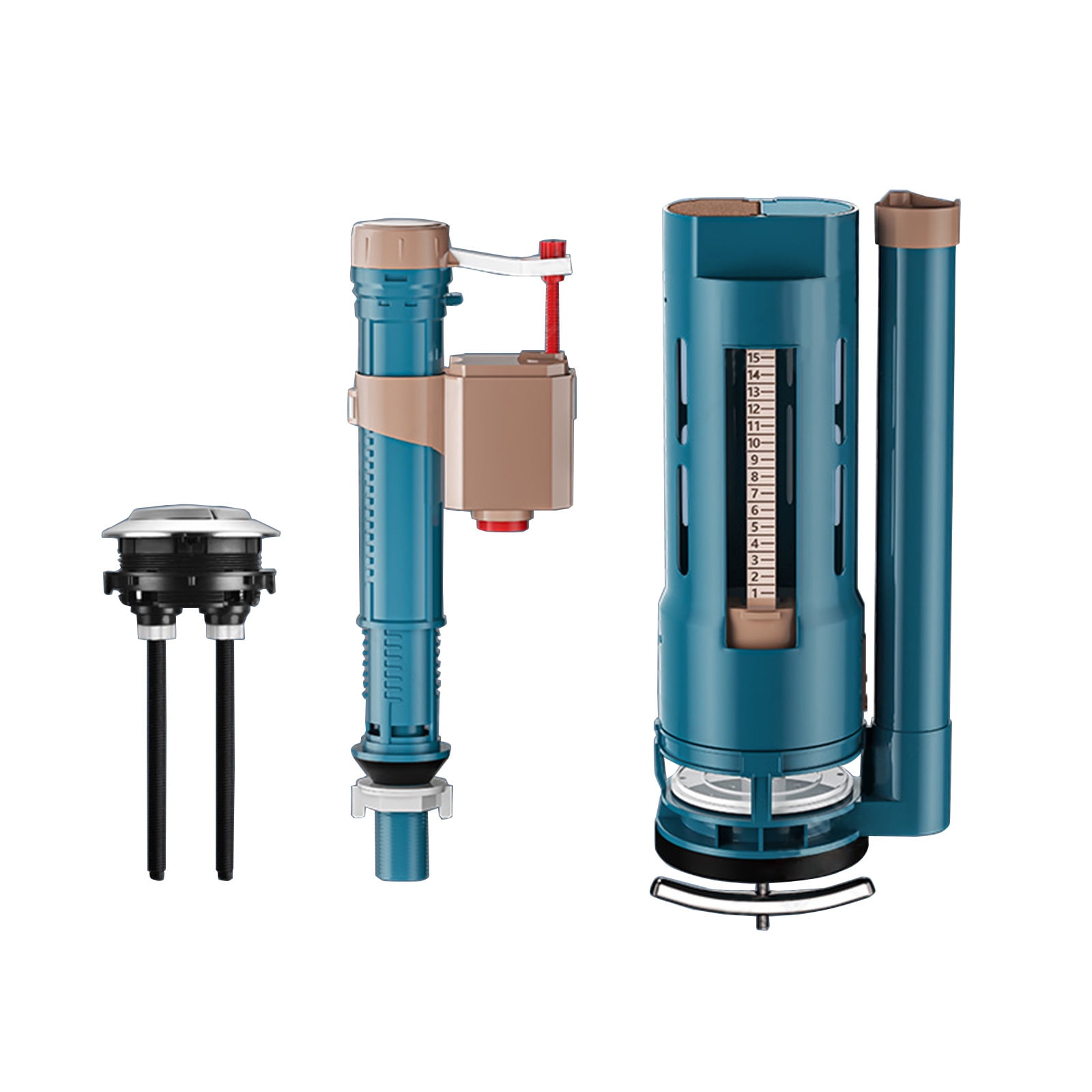 Toilet Tanks Fill Valves Replacement Set Toilet Inlet and Outlet Valves ...