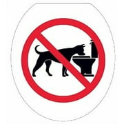 Toilet Tattoos - Whimsical Toilet Seat Decal - No Doggie