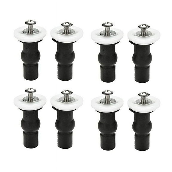Toilet Top Fix Screws Fixings 4 Pairs Universal Expanding Rubber Screw Top Nuts Blind Hole Hinges Fittings 8Pcs