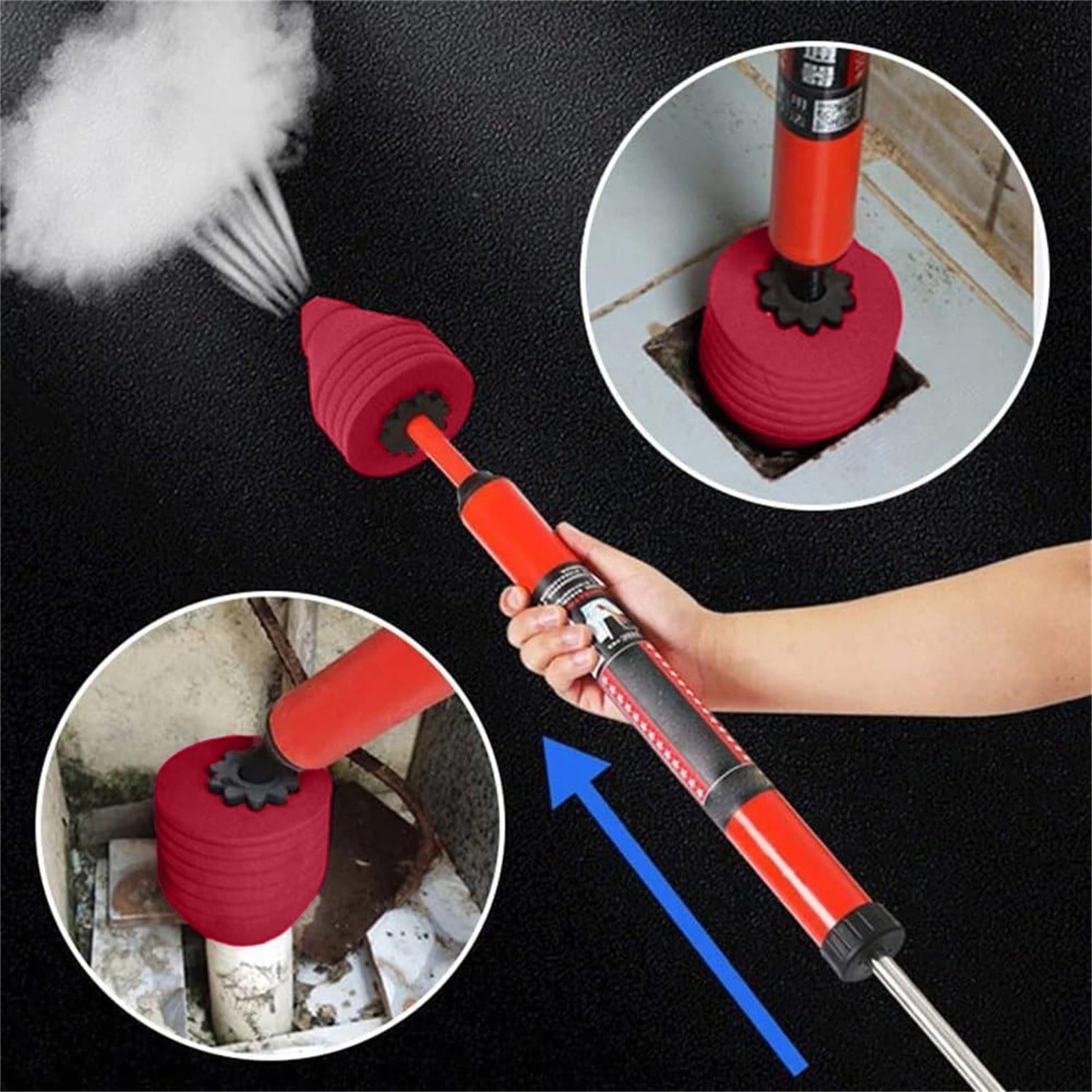 Toilet Unblocker Kit – High Pressure Air Plunger for Clog Removal in ...