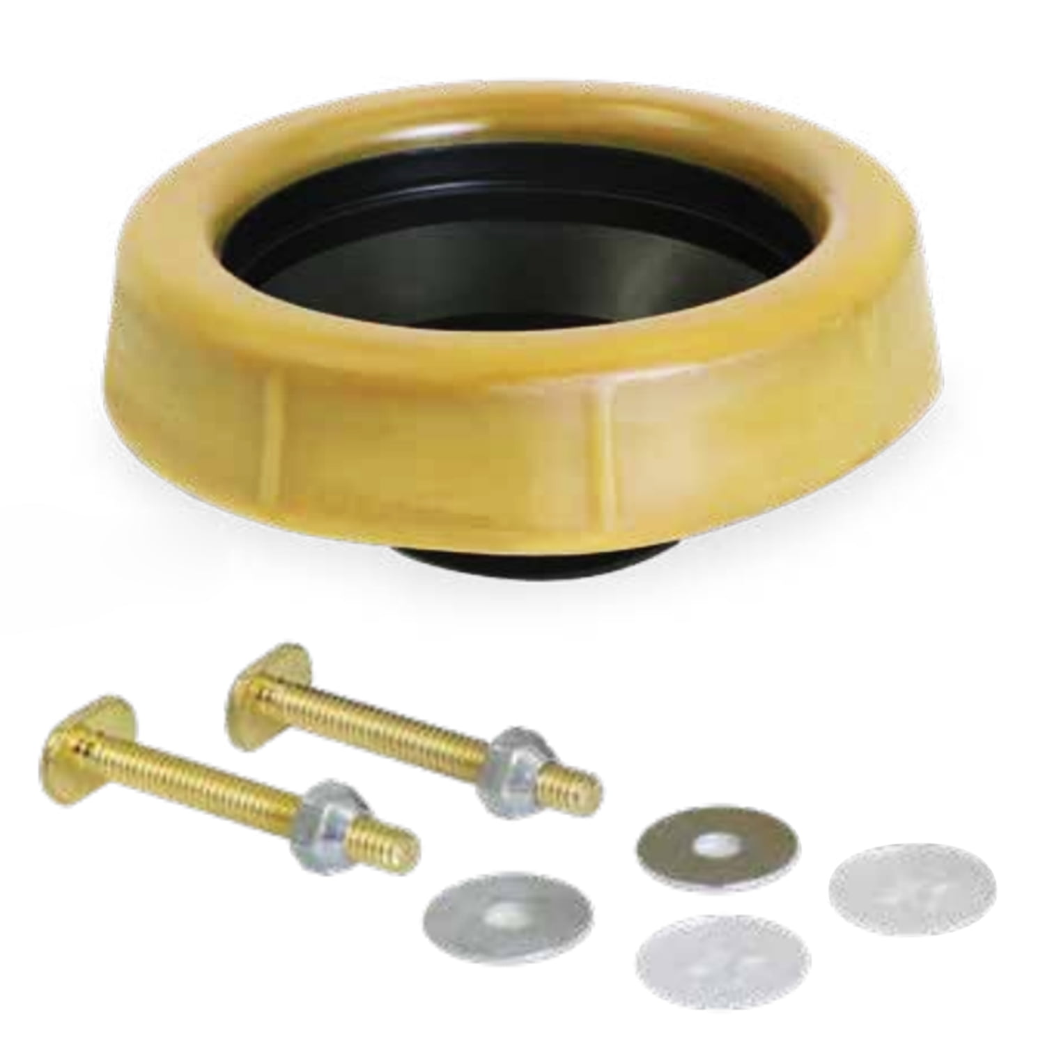 Toilet Wax Ring Kit, Toilet Gasket with Flange for Toilet Bowl Waste