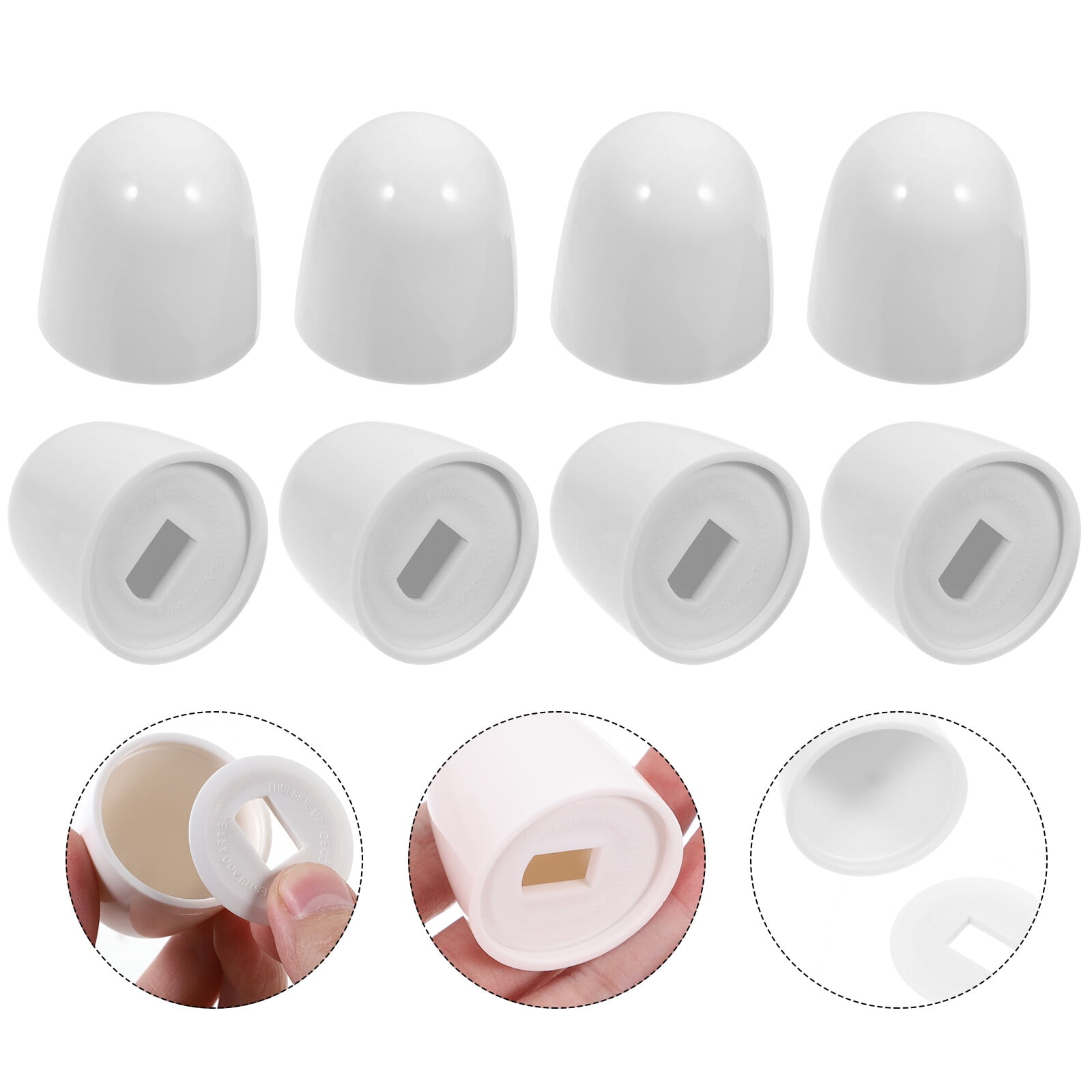 Toilet bolt covers 8pcs Toilet Bolt Covers Toilet Bowl Caps Round