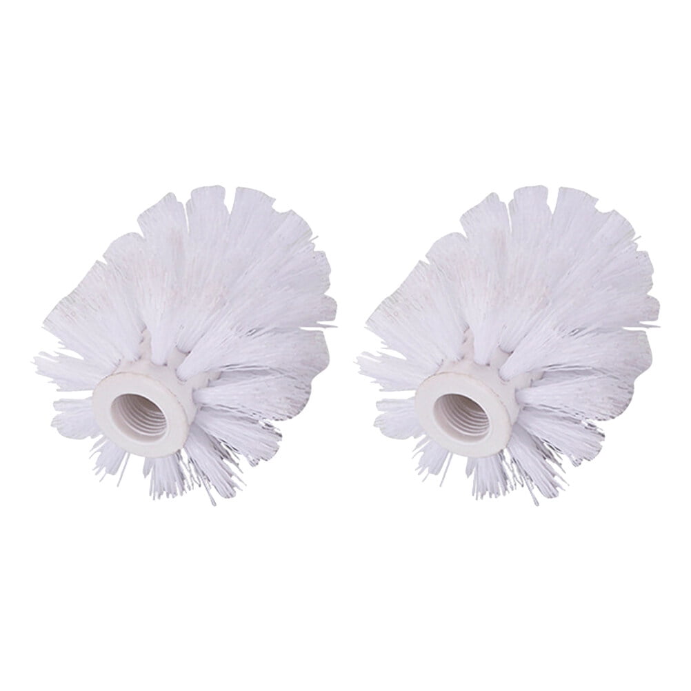 Toilet brush replacement 2pcs Replacement Toilet Brush Head Plastic Bathroom