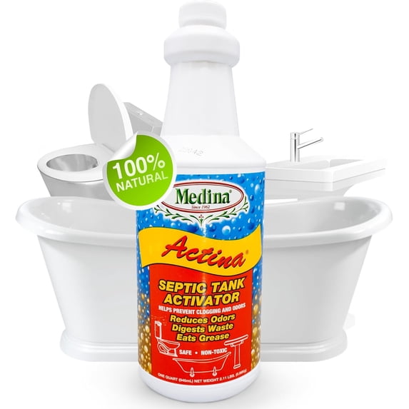 Toilet clog remover - natural sink cleaner, effectively digests waste and controls odors - reduces shower drain clog remover maintenance (32 ounces)