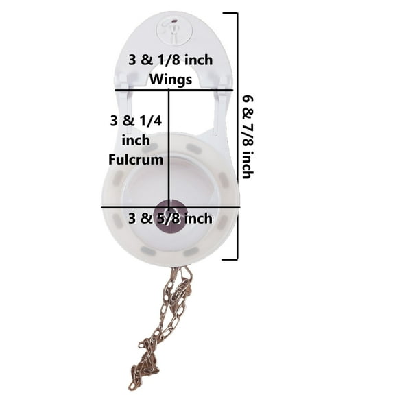 3-Inch Toilet Flapper Replacement  Counter-Balanced Design by Nuflush