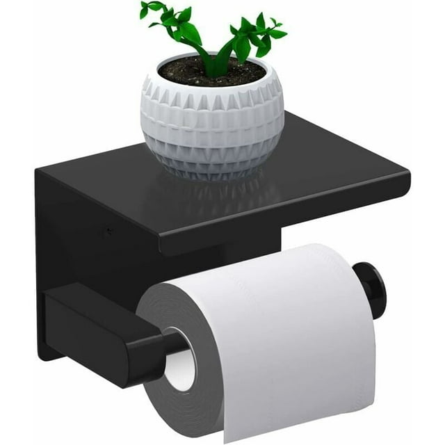 Toilet paper holder, roll paper holder without drilling, toilet paper