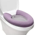Toilet seat cover, fixed stretchable washable fiber cloth toilet seat