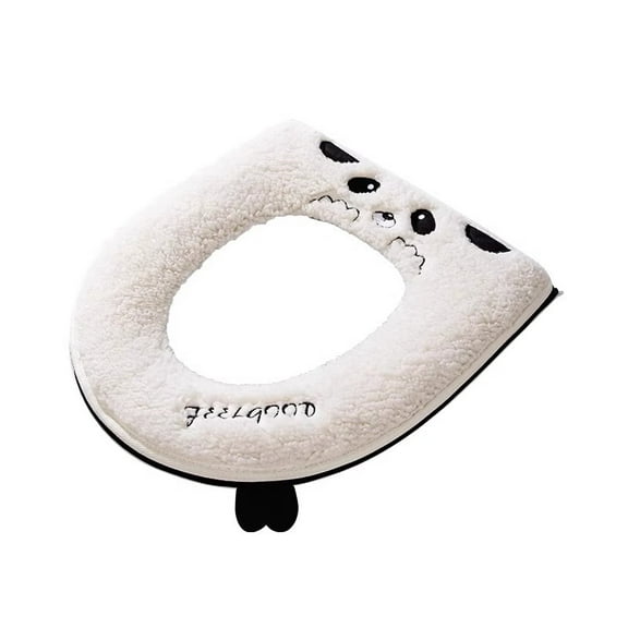 Toilet seat cushion, universal for all seasons, household toilet cover gasket, winter zipper toilet cushion cover, waterproof toilet mat